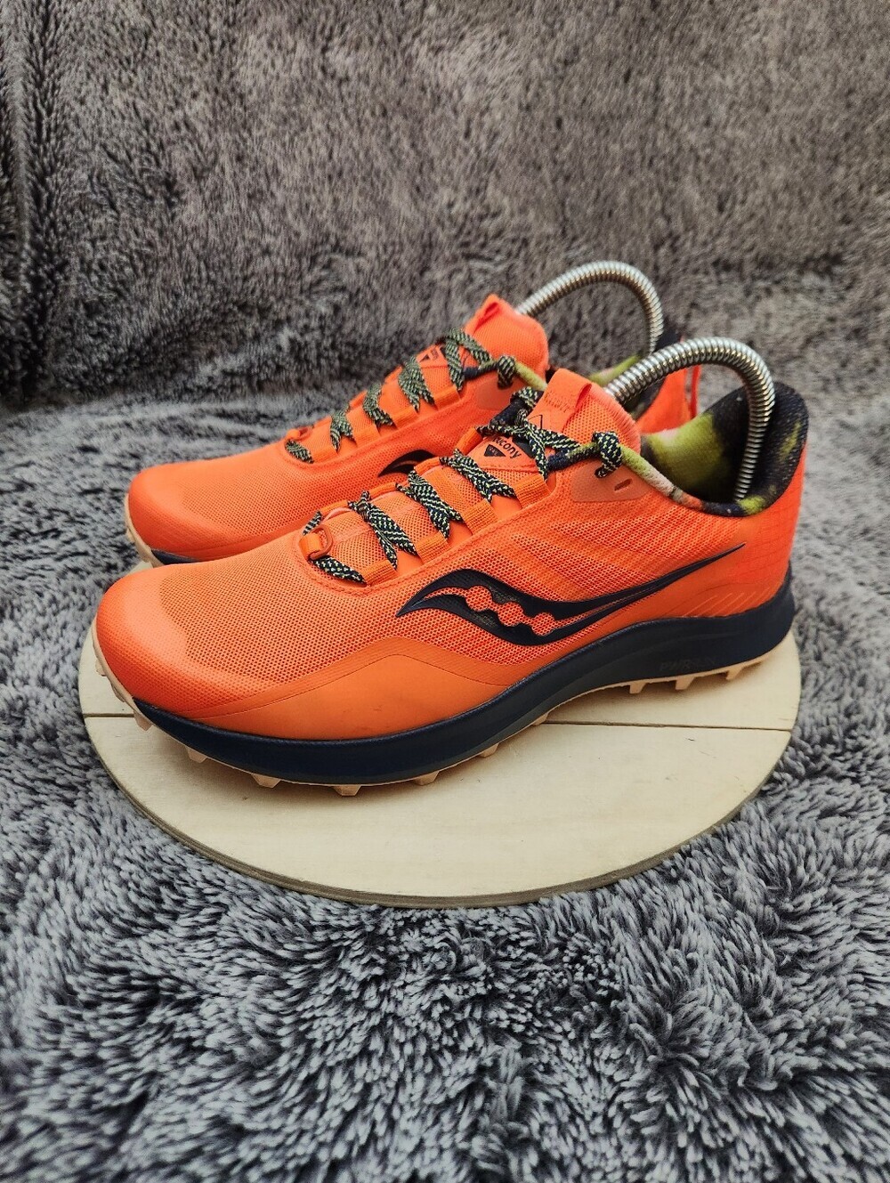 Saucony Peregrine 12 Womens Size 8 Campfire Story Orange Running Shoes - Picture 4 of 9